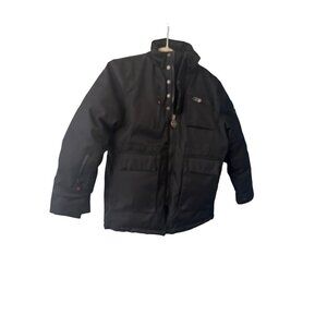 Awaknd Land Boys Black 14-16 Large Winter Parka Coat Jacket